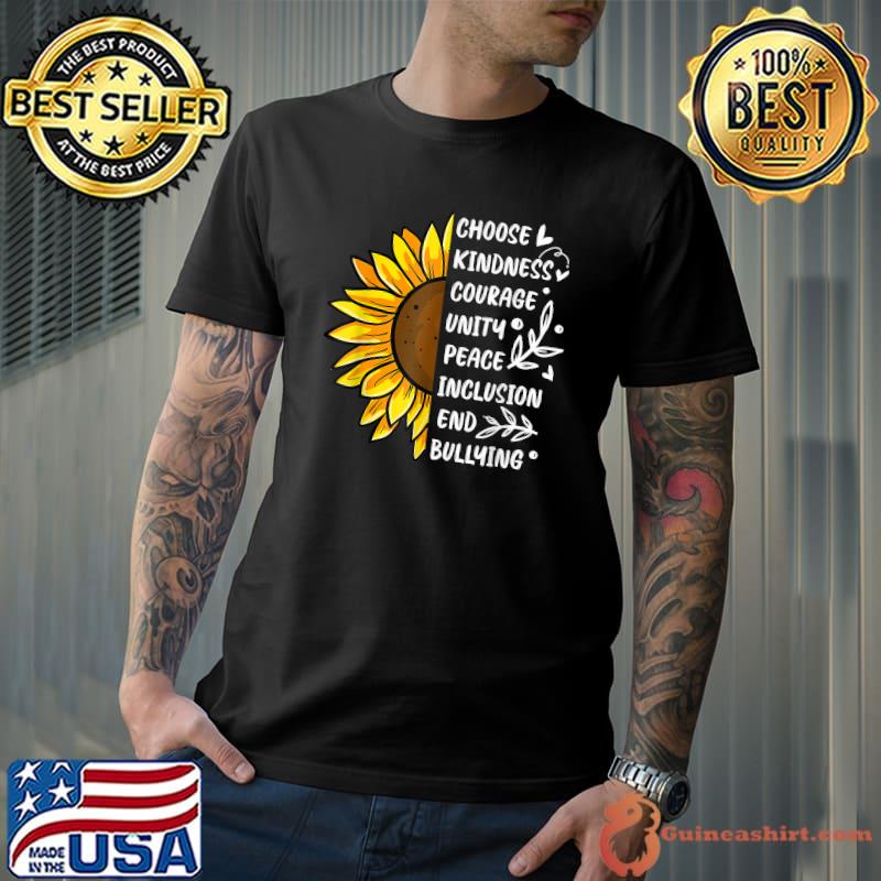 Unity Day Orange Kids 2021 Anti Bullying Sunflower T-Shirt