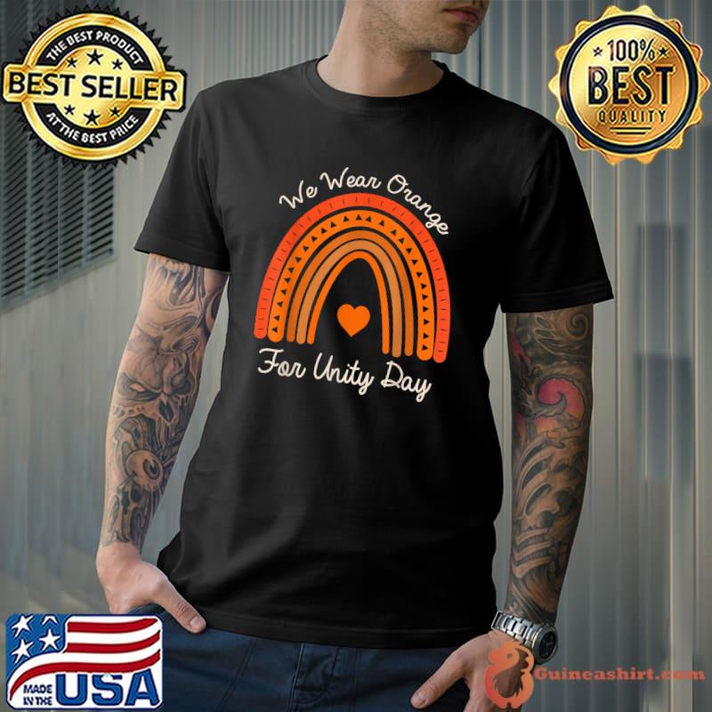 Unity-Day-Orange-Rainbow We Wear-Orange For Unity-Day T-Shirt