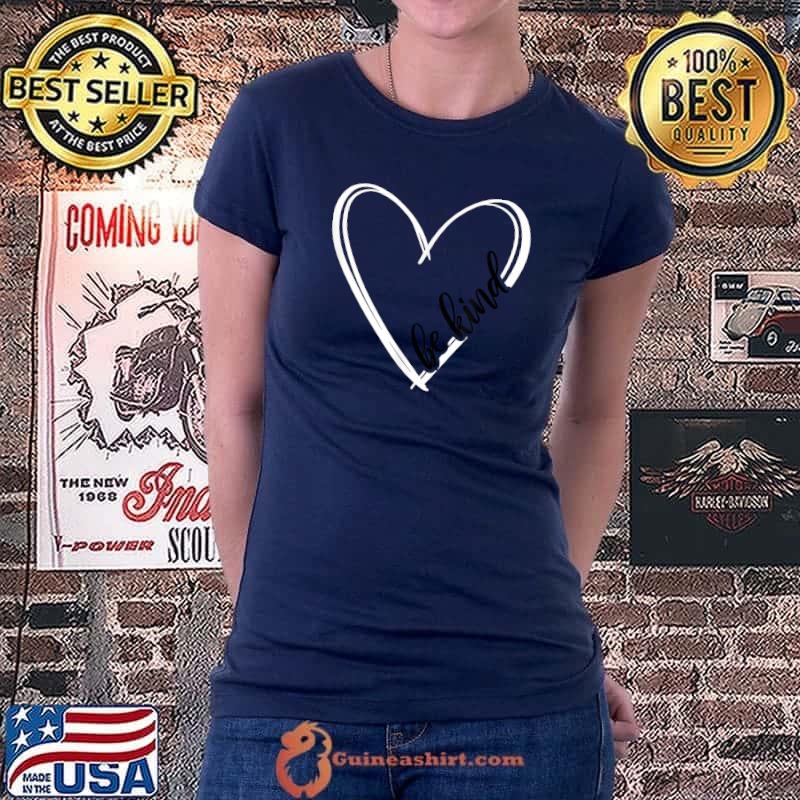 Unity Day Orange Shirt Heart Be Kind Anti Bullying 2021 T-Shirt Ladiestee
