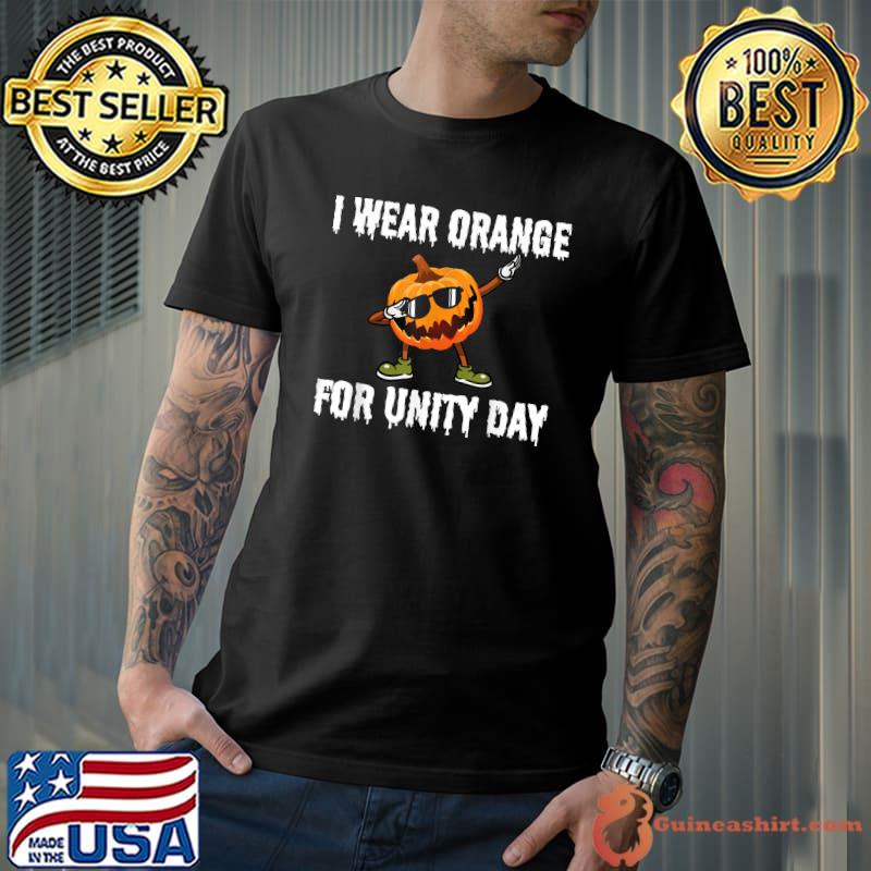 Unity Day Shirt Orange Kids Unity Day Pumpkin Toddler Boys T-Shirt Unisex