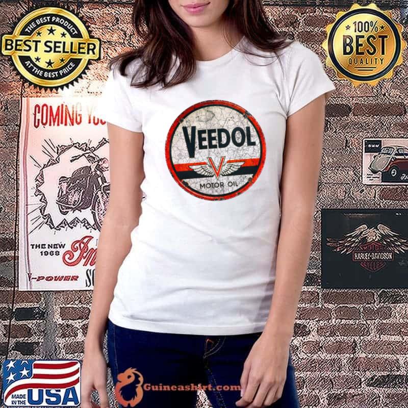 Vedoll Motor Oil - Vintage Advertising - Cool Motorcycle Helmet Or Car Bumper Classic T-Shirt Ladiestee