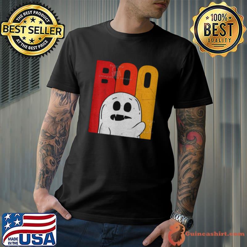 Vintage Boo Ghost Halloween Boo Boo Crew Fashion T Shirt Unisex