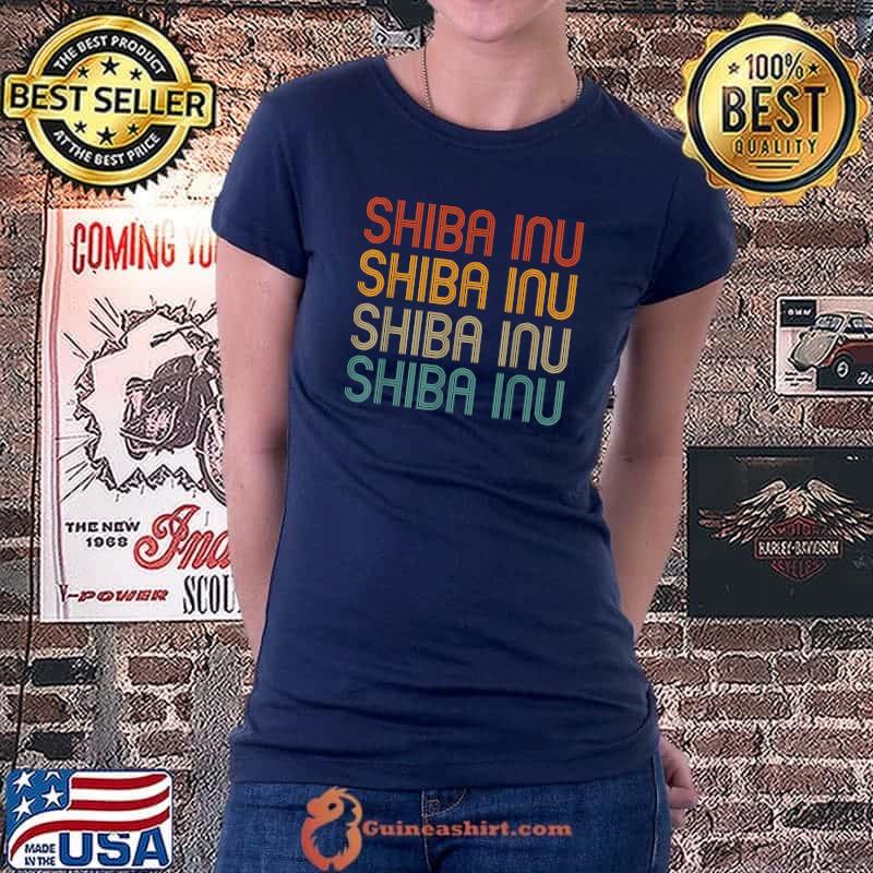 Vintage Colors, Shiba Inu Shib Coin Men Crypto Hodl T-Shirt