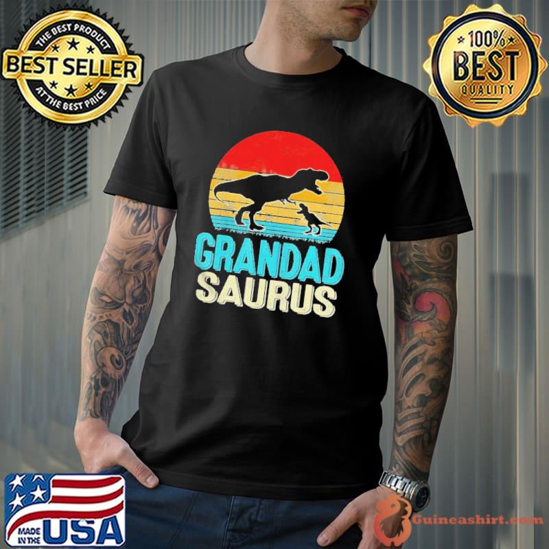 VINTAGE GRANDADSAURUS DINOSAUR T REX FATHERS DAY DAD GRANDPA SHIRT Unisex