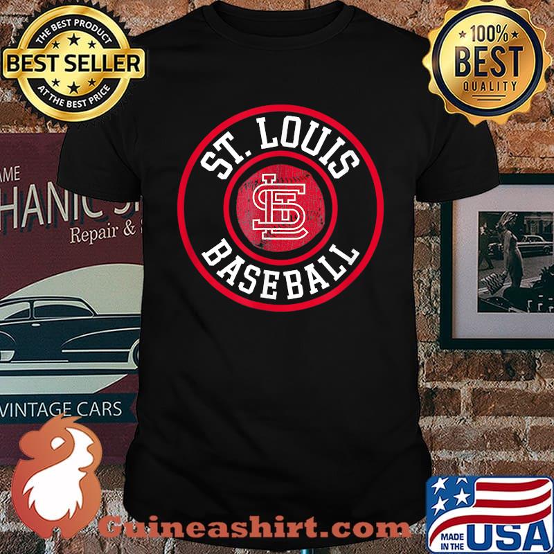 Vintage St. Louis Baseball Missouri-Cardinal Badge Gift T-Shirt