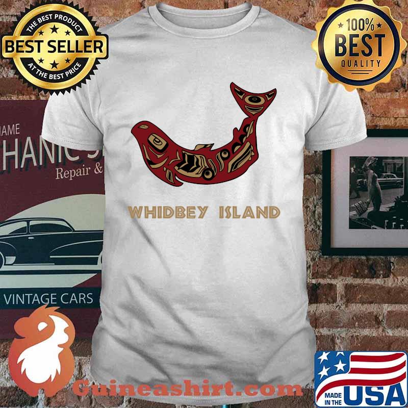 Whidbey Island Washington Native American Salmon Fishermen T-shirt