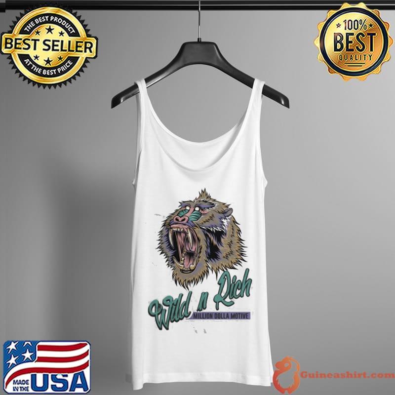 Wild N Rich Hyper Jade Bleached Coral Space Million Dolla Motive Shirt Tank Top
