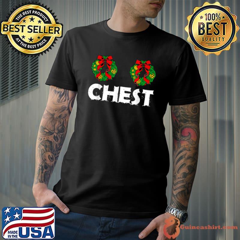 Women Chest Nuts Matching Chestnuts Christmas Couples Nuts T-Shirt