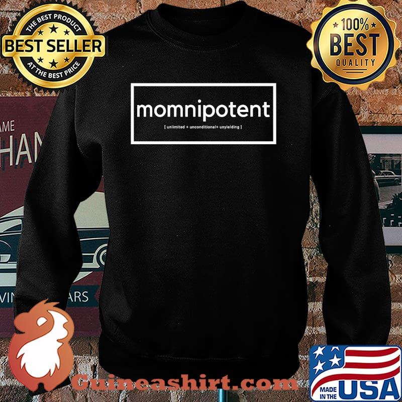 Womens Mom Shirt Gift Momnipotent Premium T-Shirt Sweater
