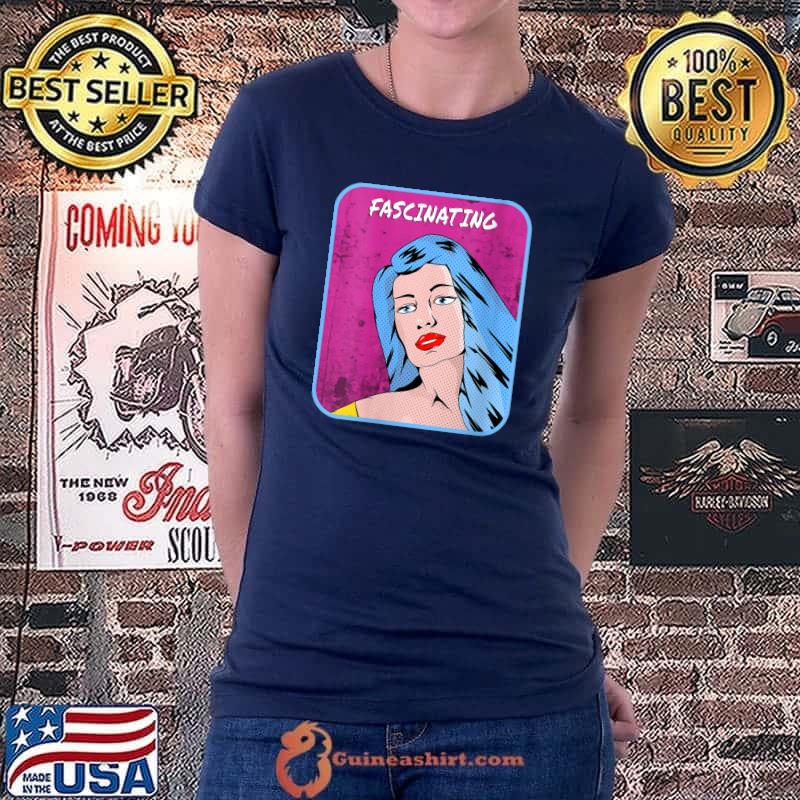 Womens Retro poster style Fascinating T-Shirt Ladiestee