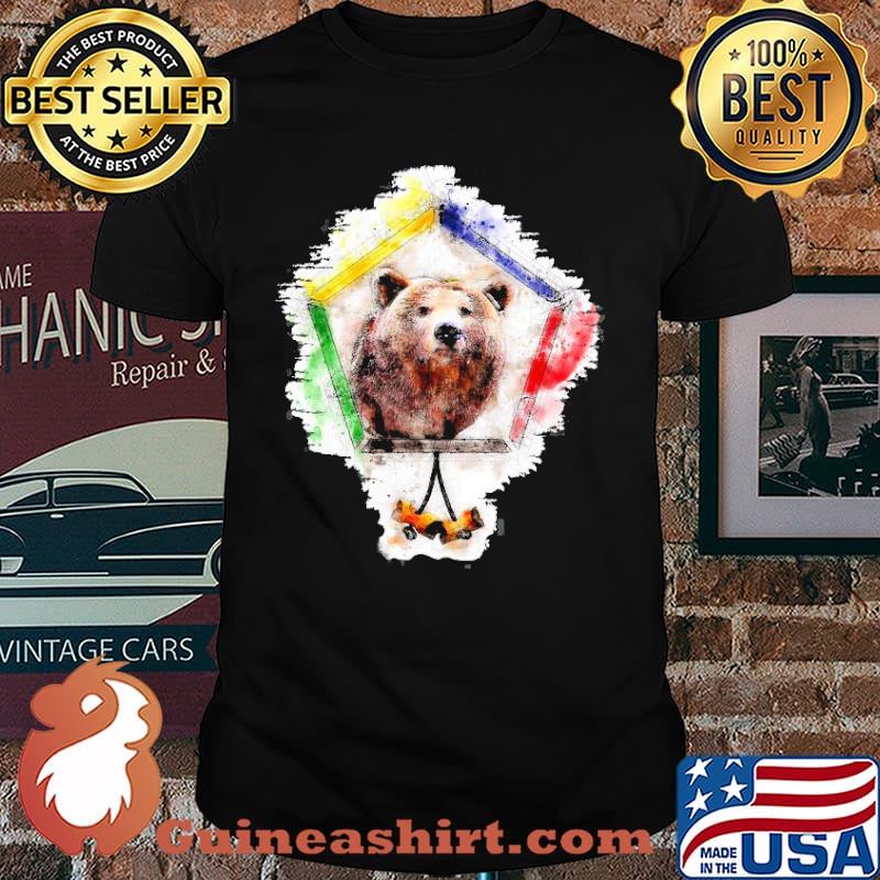 Wood Badge Critter Bear Watercolor Sketch Print shirt