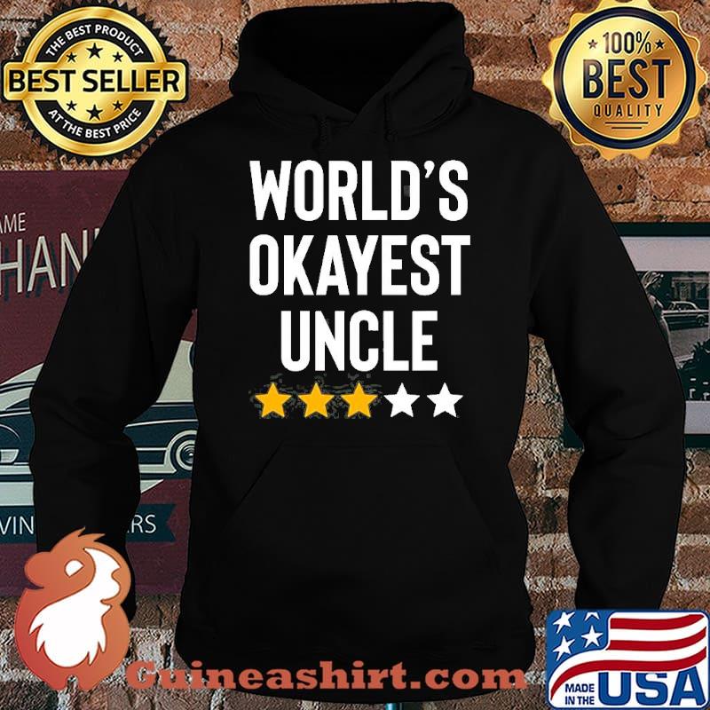 Worlds Okayest Uncle Birthday Christmas Stars s Hoodie