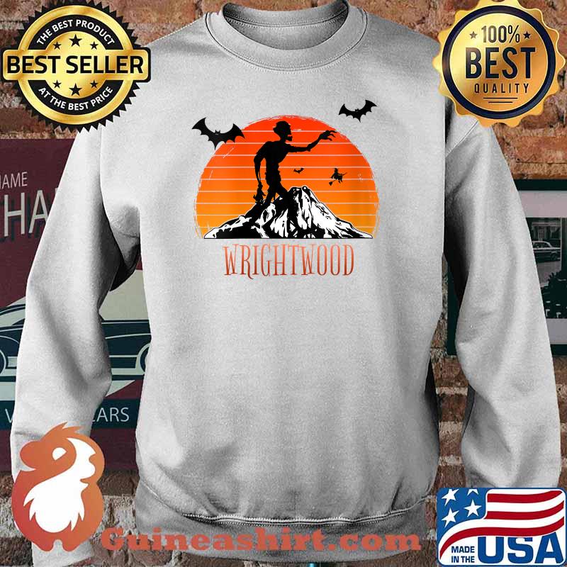 Wrightwood Halloween Zombie Haunt And Hike blood moon T-Shirt Sweater