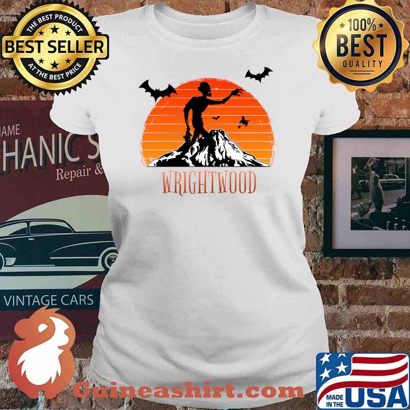Wrightwood Halloween Zombie Haunt And Hike T-Shirt Ladies tee