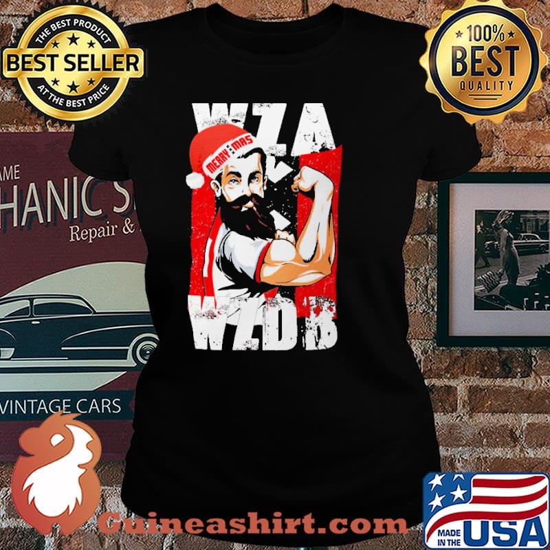 WZA WZDB Merry Mas Strong MAn Shirt Laides tee