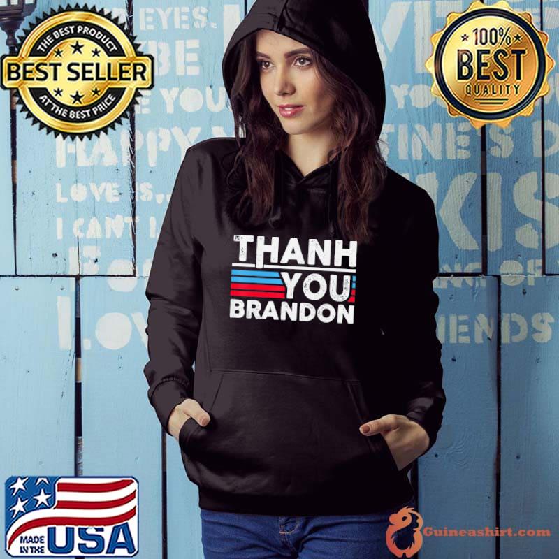 2021 Aviator Sunglasses American Flag Thank You Brandon T-Shirt
