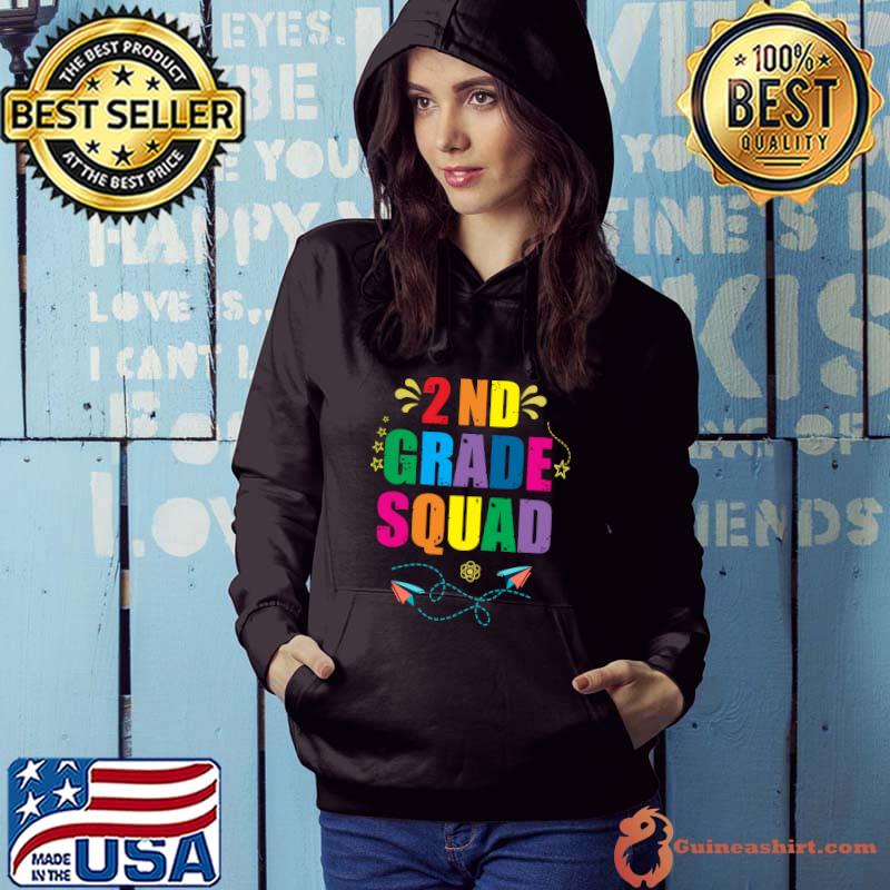 2nd-Grade Squad Back to School Kindergarten Teacher Student T-Shirt