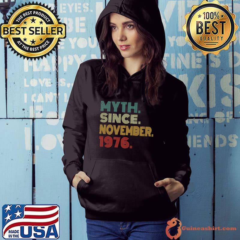 45th Birthday Myth Since November 1976 Vintage 45 Years Old Premium T-Shirt