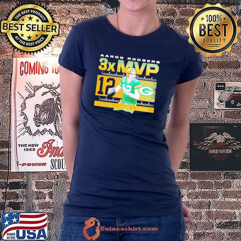 Aaron Rodgers Green Bay Packers NFL 3 MVP s Ladiestee
