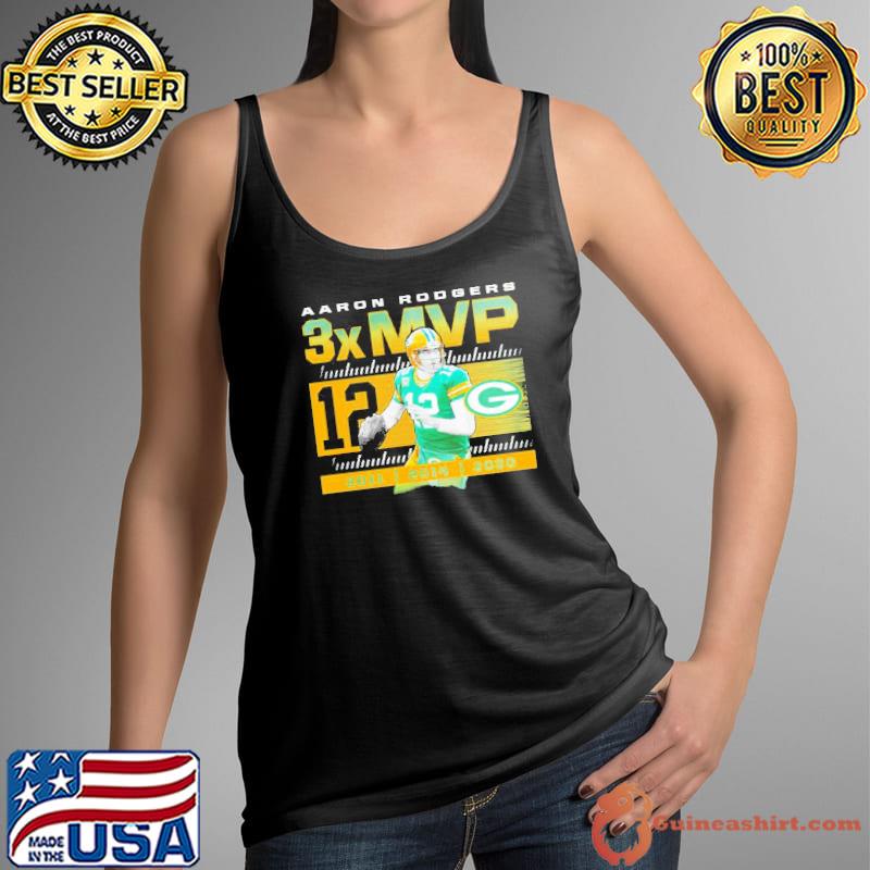 Aaron Rodgers Green Bay Packers NFL 3 MVP s Tank Top