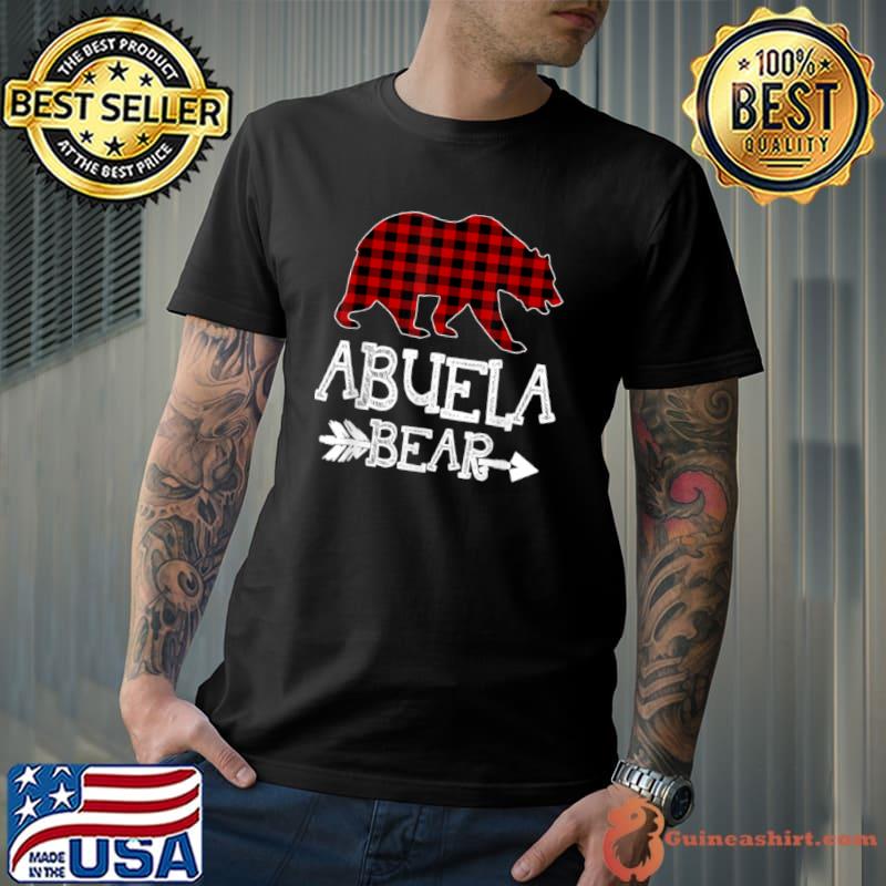 Abuela Bear Christmas Xmas Pajama Red Plaid Buffalo Family T Shirt Unisex