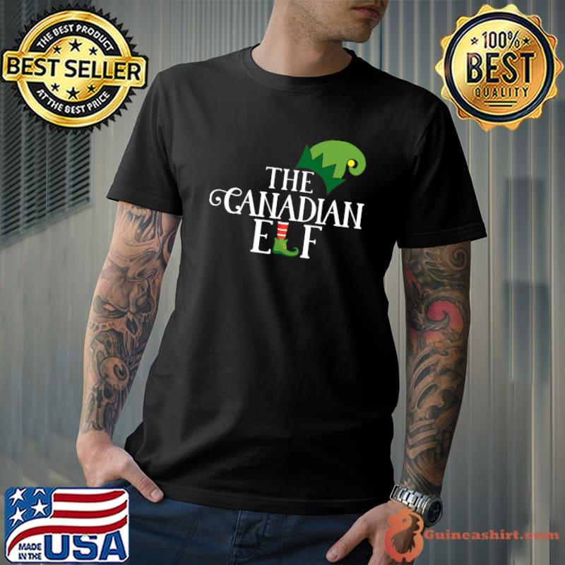Awesome canadian Elf Matching Family Group Christmas Party Pajama T-Shirt Unisex