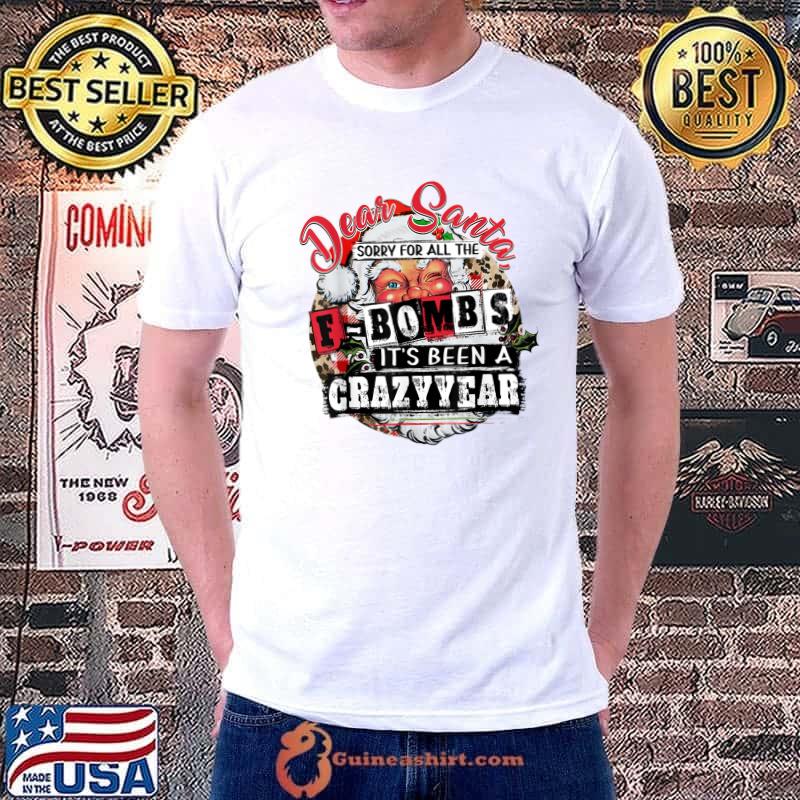 Awesome christmas Dear Santa Sorry For All The F Bombs crazy year T-Shirt Unisex