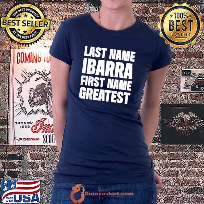 Awesome Family Surname Ibarra Funny Reunion Last Name Tag T Shirt Ladiestee