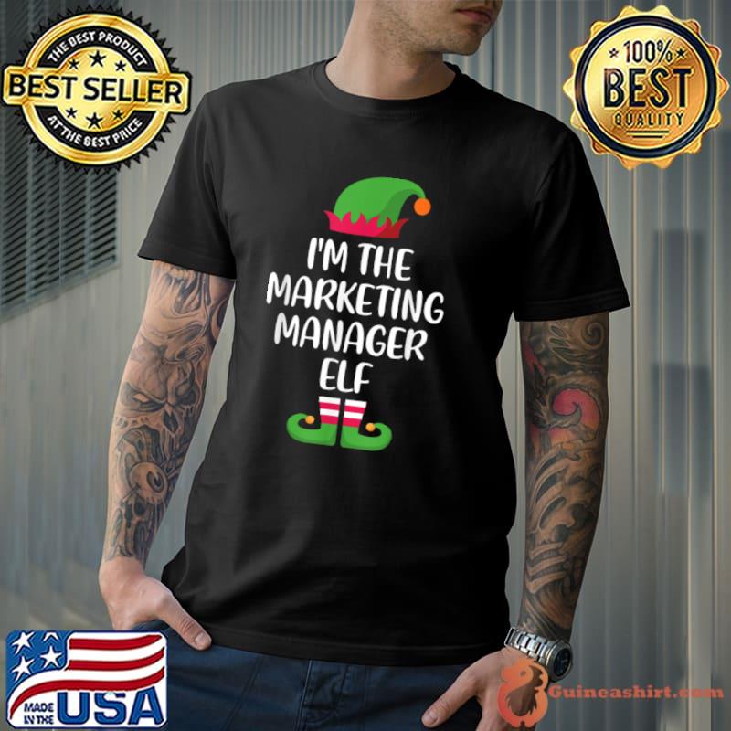 Awesome I’m The Marketing Manager Elf Christmas Family Matching T Shirt Unisex