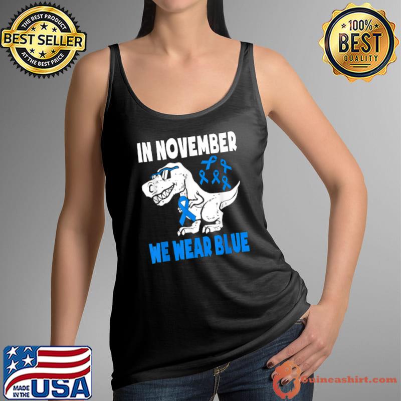 Awesome In November We Wear Blue Diabetes Awareness Toddler Kids T Shirt Tank Top