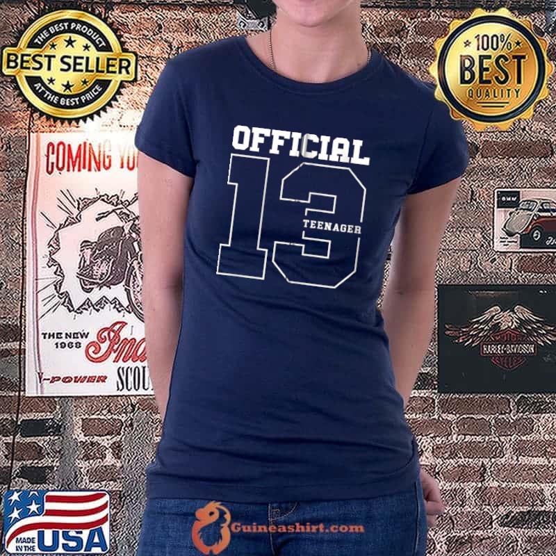 Awesome official Teenager Beginning of Puberty 13th Birthday T-shirt