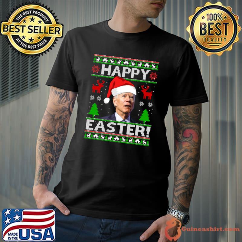 Awesome Santa Joe Biden Happy Easter Ugly Christmas Sweater T- Unisex