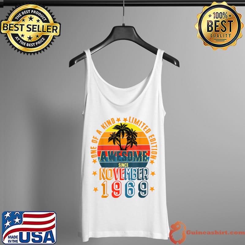 Awesome Since November 1969 Vintage 52th Birthday T-Shirt Tank Top