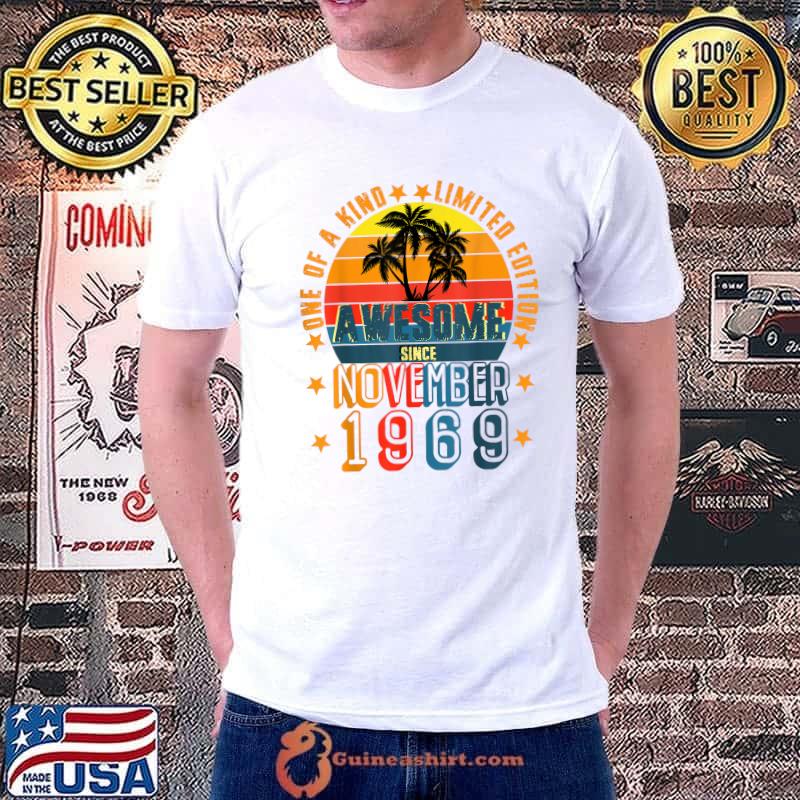 Awesome Since November 1969 Vintage 52th Birthday T-Shirt Unisex