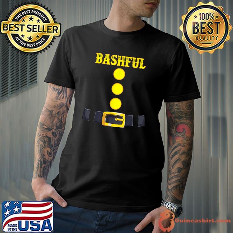 Bashful Dwarf Halloween Costume Color Matching Funny Bashful T-Shirt