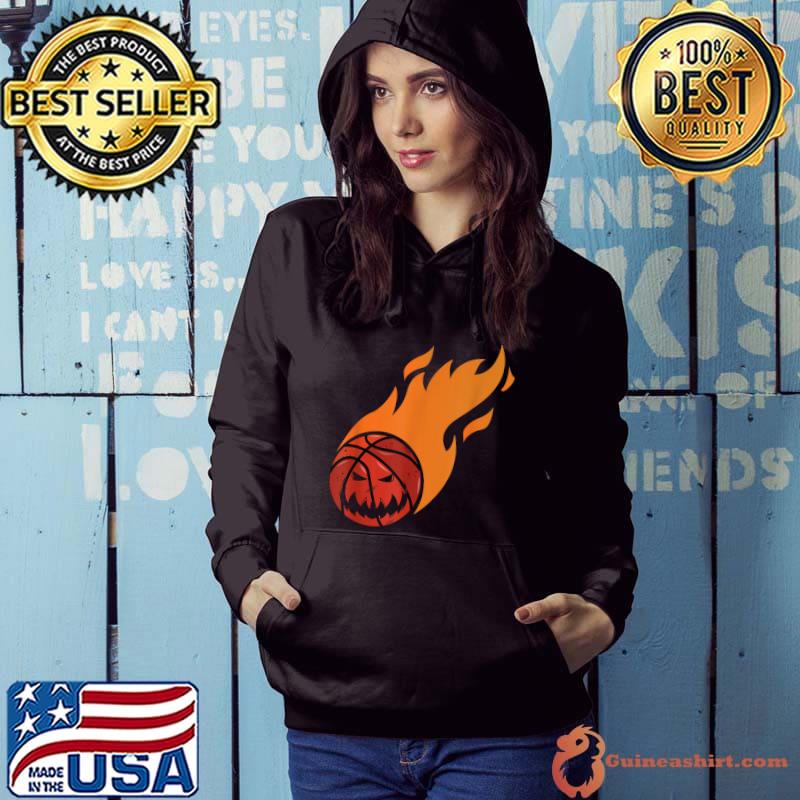 Basketball Player Scary Pumpkin Halloween Costume T-Shirt Hoodie
