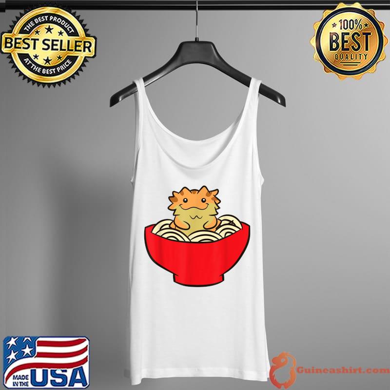 Bearded Dragon Ramen Noodles Lizard Reptile Bearded Dragon T-Shirt Tank Top