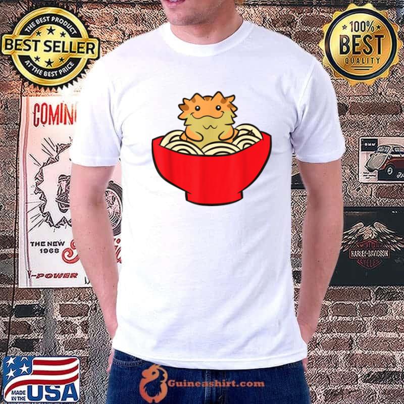 Bearded Dragon Ramen Noodles Lizard Reptile Bearded Dragon T-Shirt