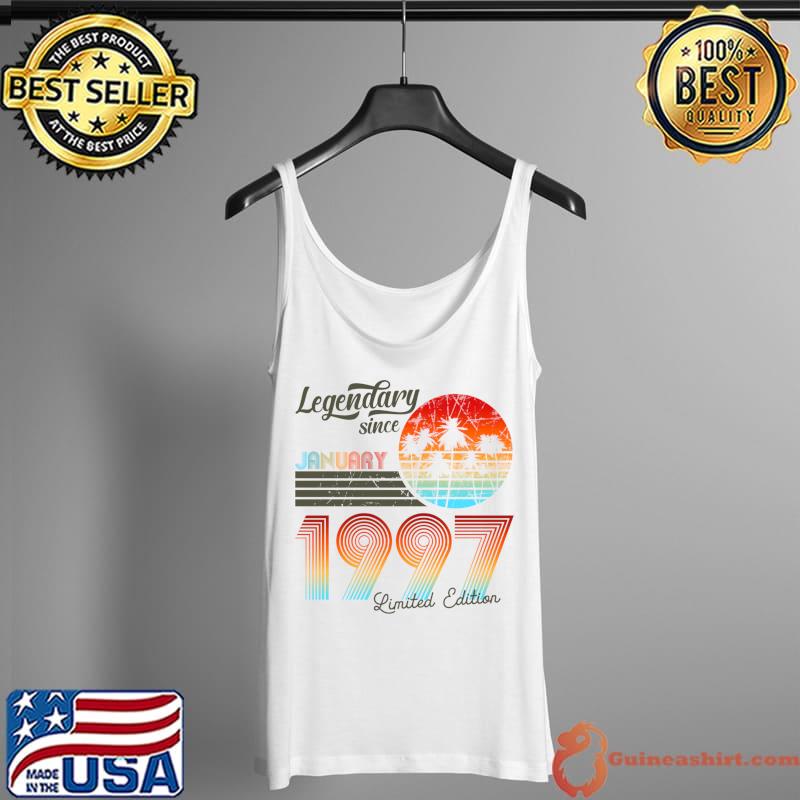 Best birthday Legendary Since January 1996 T-Shirt Tank Top