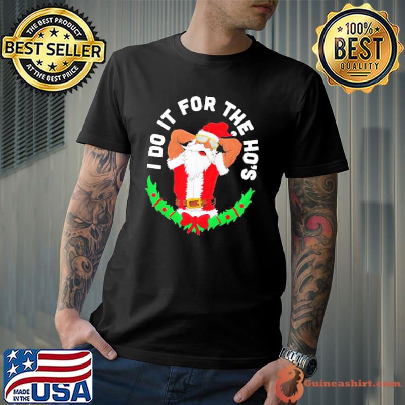 Best black Santa I Do It For The Ho’s Christmas Unisex Sweatshirt