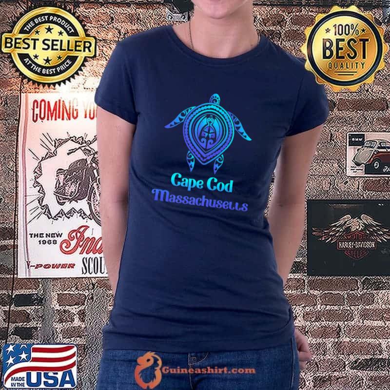 Best cape Cod Massachusetts MA Souvenirs Sea Turtle Tribal Tattoo Premium T-Shirt