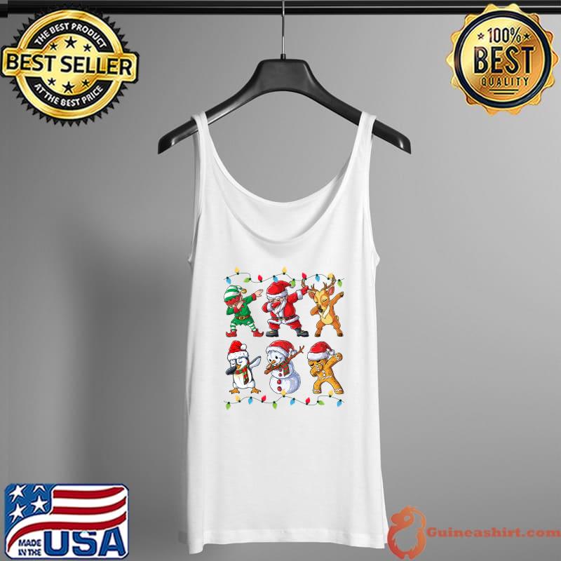 Best dabbing Santa Elf Friends Christmas Boys Men Funny Xmas Dab T-shirtrt Tank Top