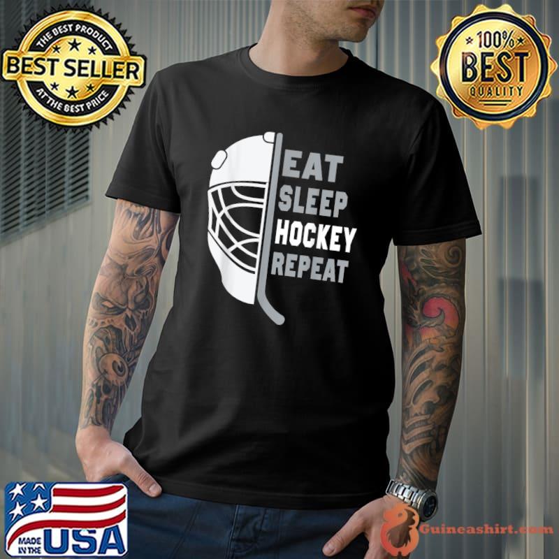 Best eat Sleep Hockey Repeat Hockey Lovers Kids Youth Women T-Shirt