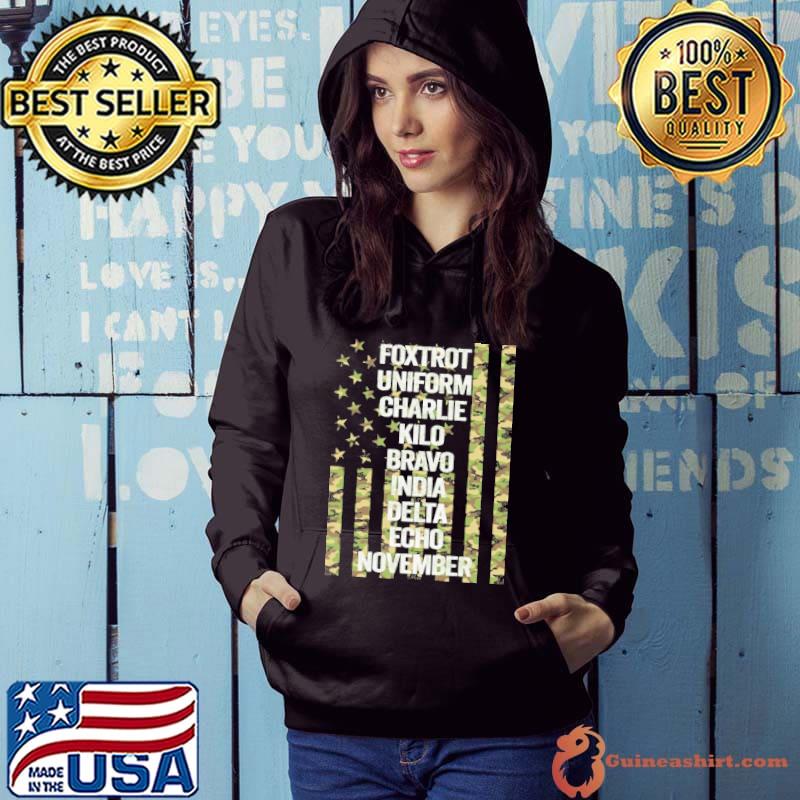 Best Foxtrot uniform charlie kilo bravo india delta echo november usa flag shirt