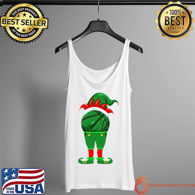 Best funny Basketball Elf Christmas Family Matching Xmas T-Shirt Tank Top