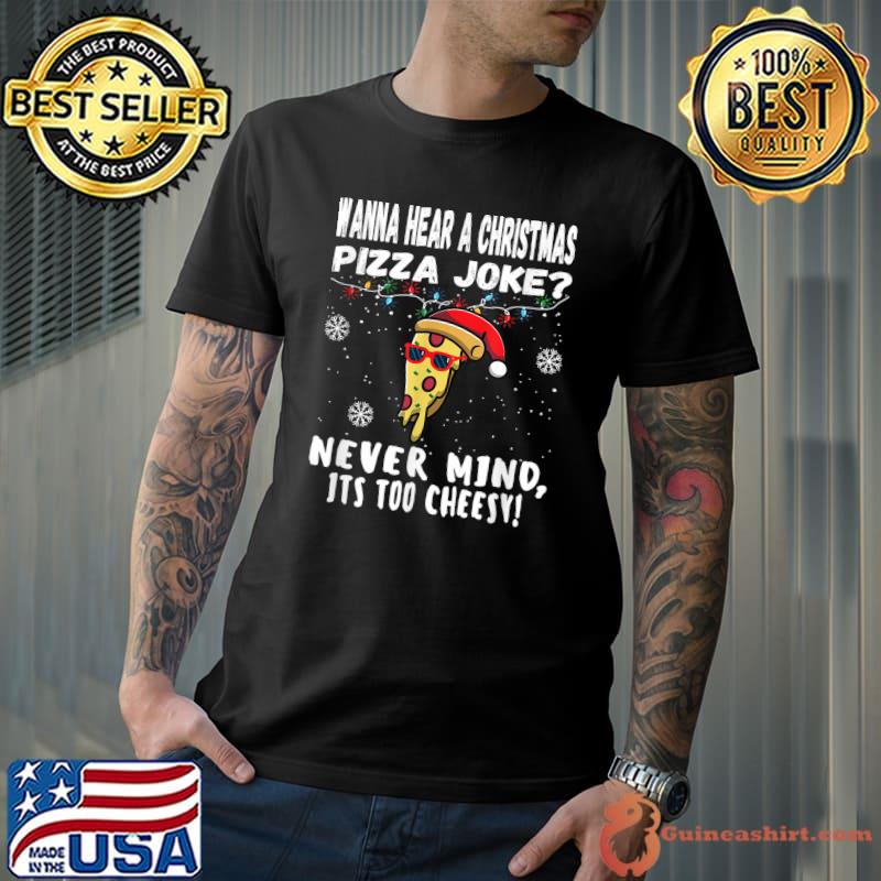Best funny Christmas Pizza Joke Santa Claus Xmas 2021 Pjs For Men T-Shirt