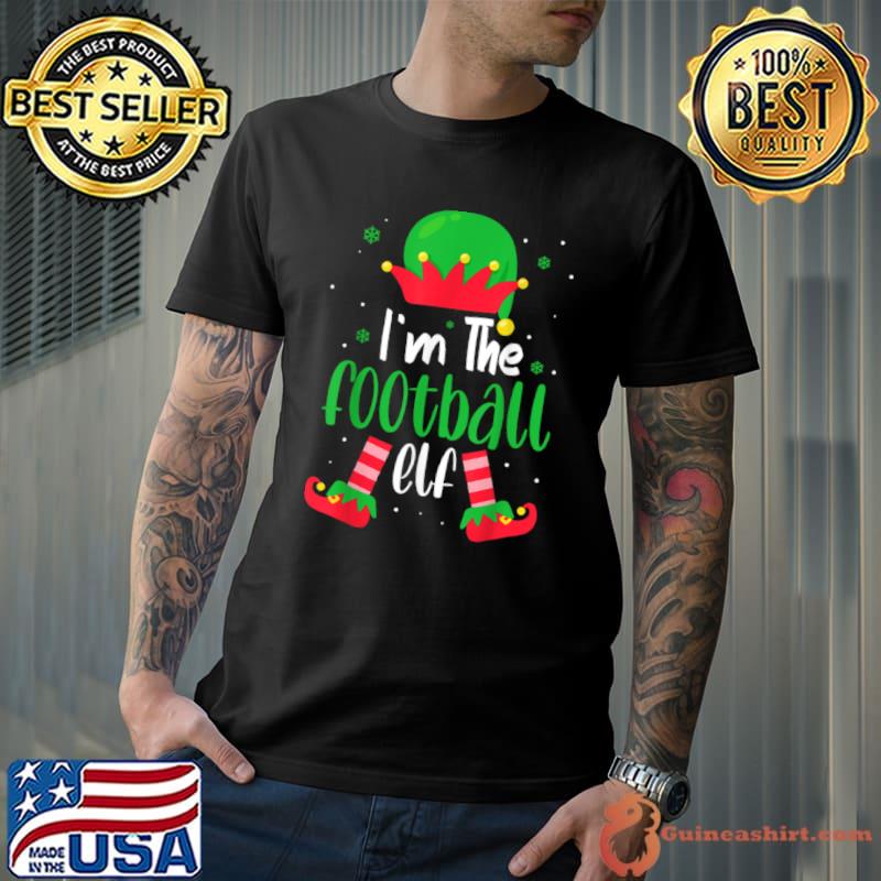 Best funny Football Elf Matching Family Group Christmas Pajama T Shirt