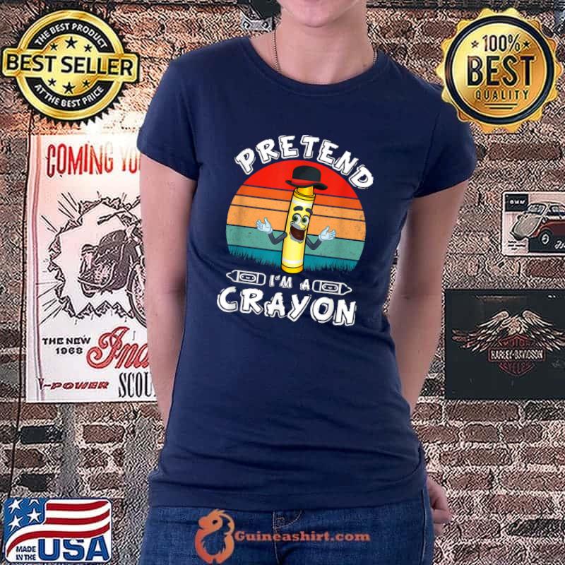 Best funny Pretend I'm a Yellow Crayon T-Shirt