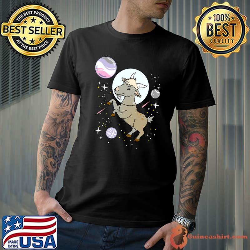 Best goat Astronaut Cupiosexual Aroace T-shirt