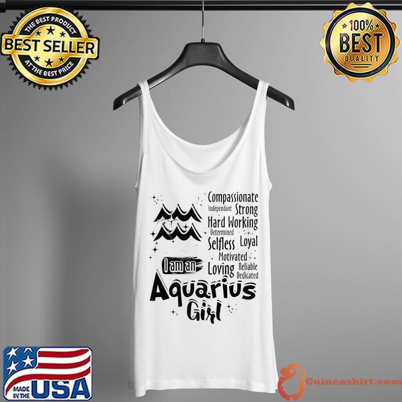 Best i Am An Aquarius Girl Zodiac Sign Women Funny Premium T-Shirt Tank Top
